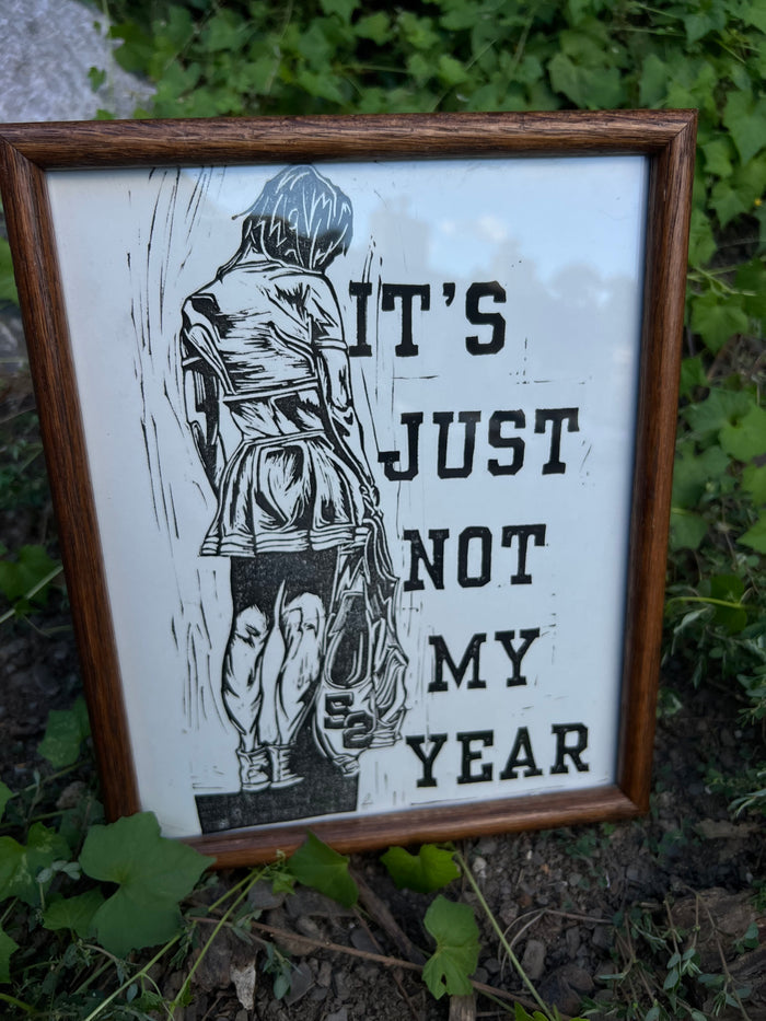 Not My Year - Framed Print