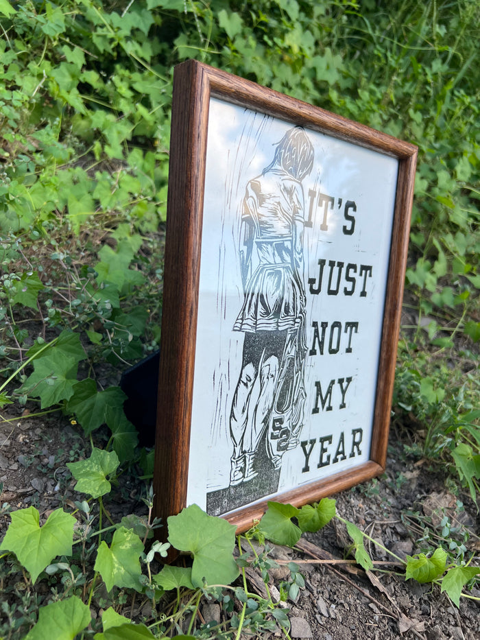 Not My Year - Framed Print