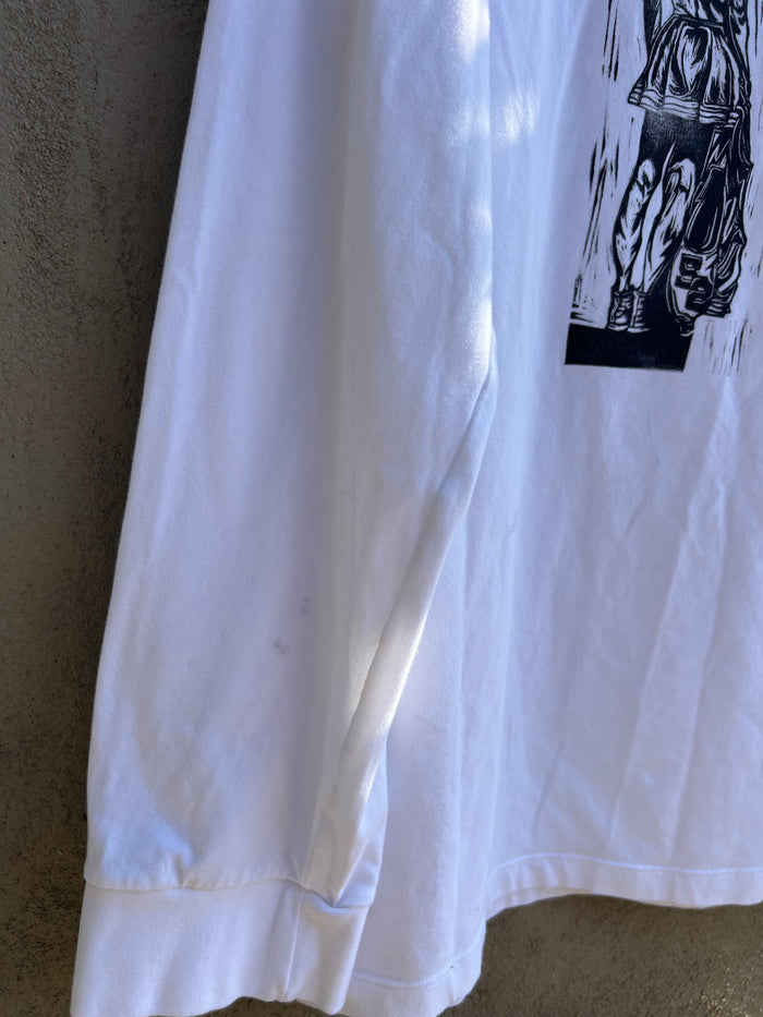 Not My Year - White Long-Sleeve Tshirt