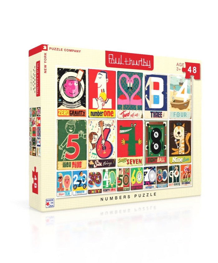 Numbers 48 Piece Puzzle - Quick Ship - Puzzlicious.com
