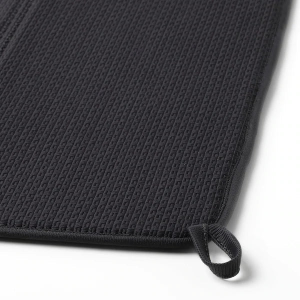 NYSKOLJD Dish drying mat, 44x36cm, Dark Grey