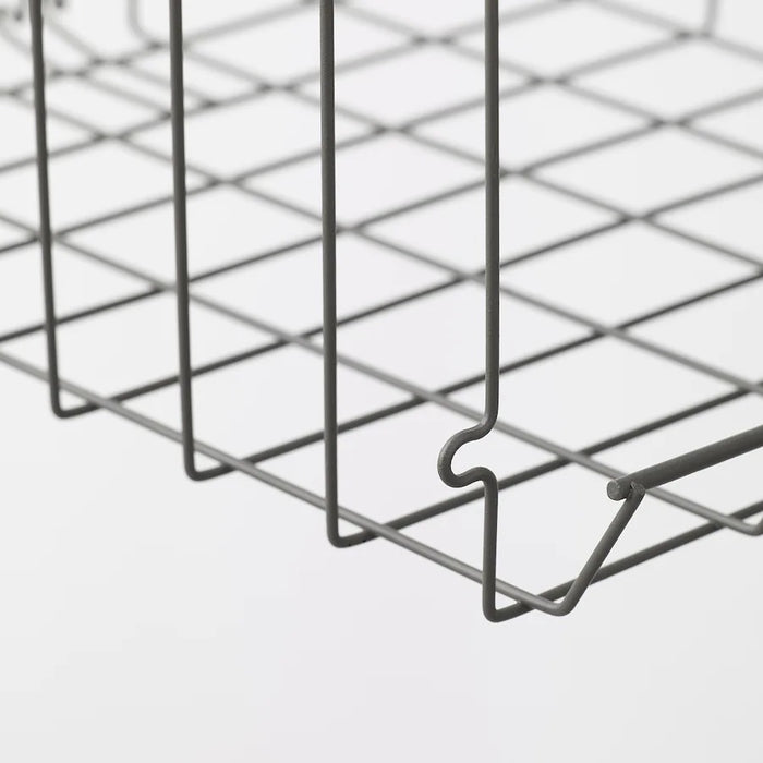 OBSERVATOR Basket with a clip, Grey-brown