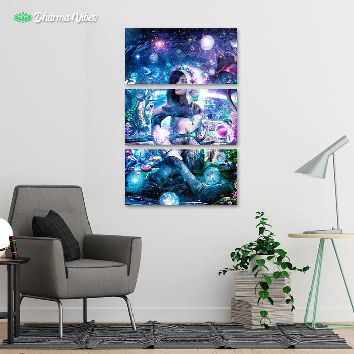 Observing Our Celestial Synergy by Cameron Gray 3-Piece Canvas