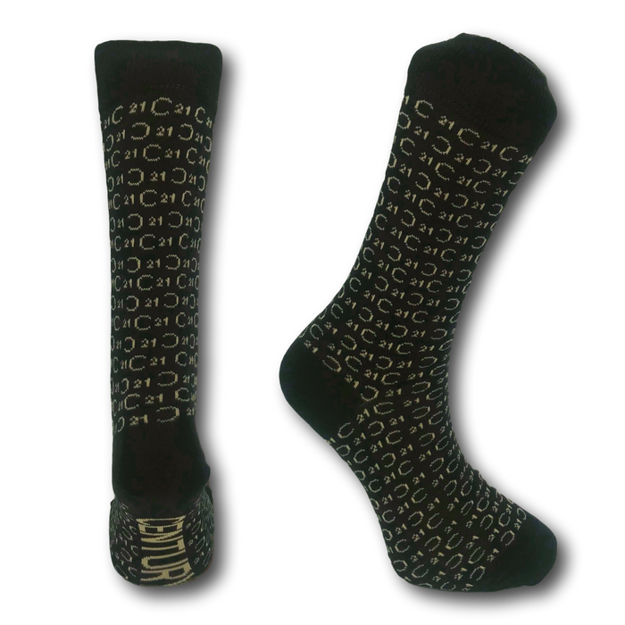 Obsessed Black Daily Socks