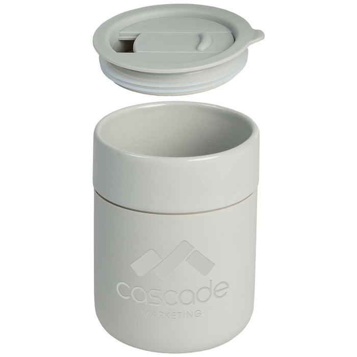 Obsidian  Ceramic and Silicone Mug - Personalized