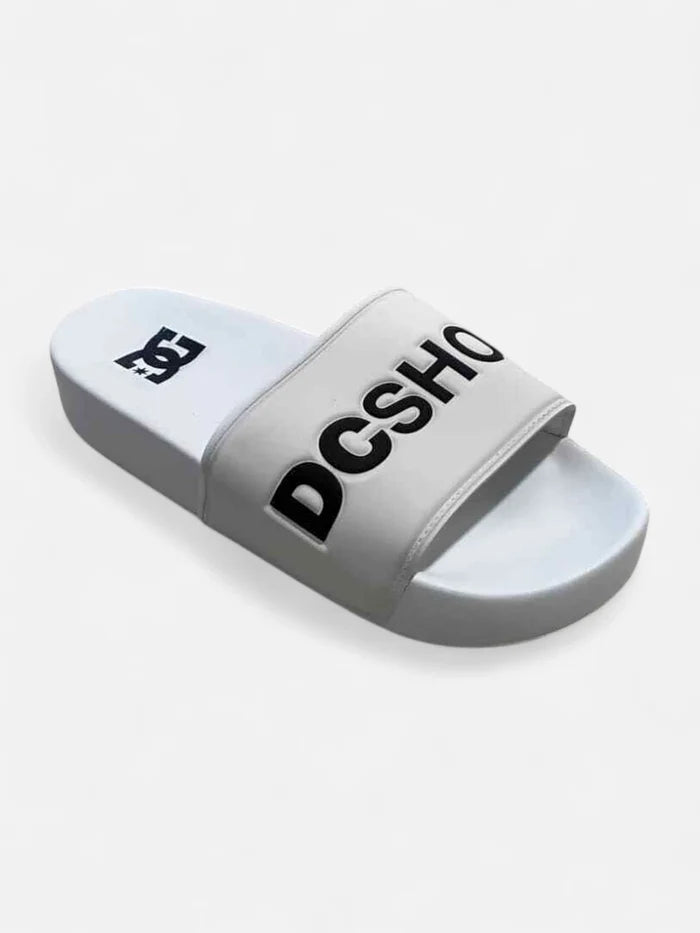 Ojota Mujer DC Slide Platform Blanco Crudo
