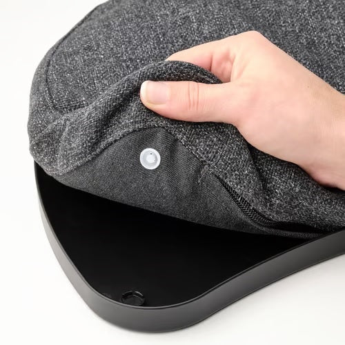 OJULF Laptop support, Dark grey, 52x38cm