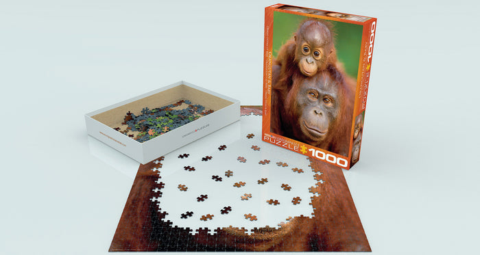 Orangutan & Baby 1000 Piece Puzzle - Quick Ship - Puzzlicious.com