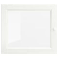 OXBERG Glass door, white, 40x35cm