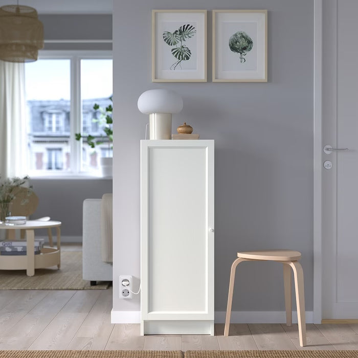 OXBERG Panel door, white, 40x97cm