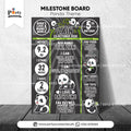 Panda Boy Theme Customized Birthday Fact / Milestone Board for Wall Decoration