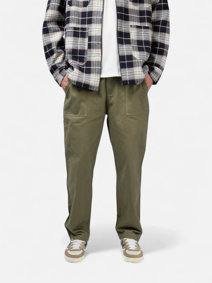 Pantalon Elepants Carpintero Gabardina Oliva