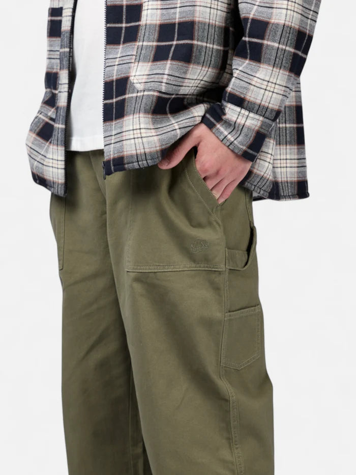 Pantalon Elepants Carpintero Gabardina Oliva