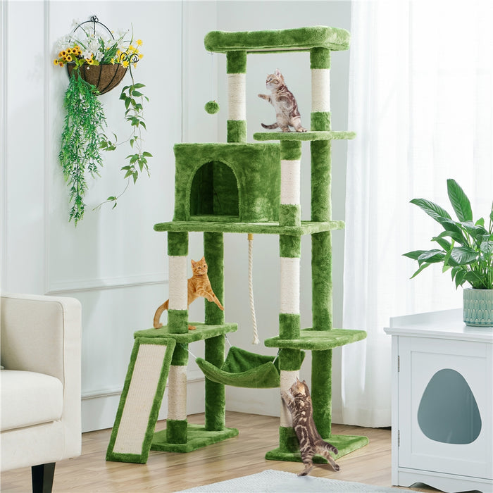PAWSCOO Cat Tree Cat Tower 63in