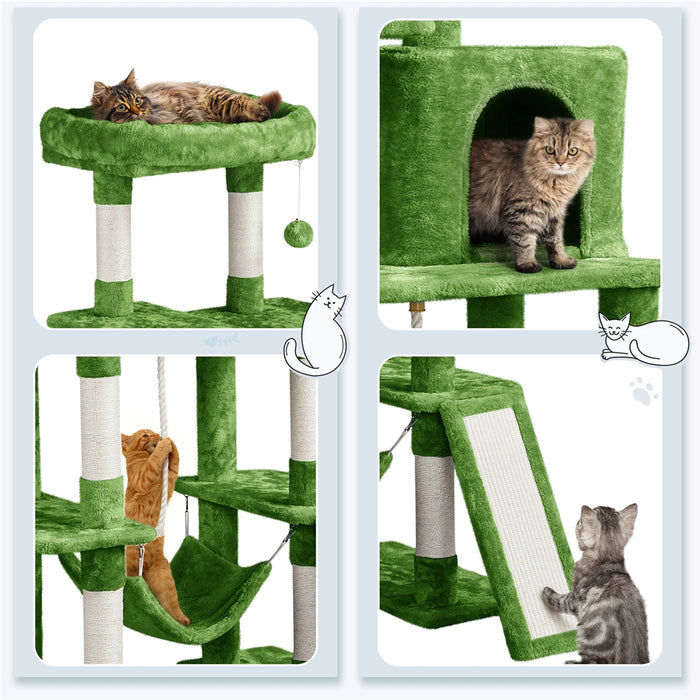 PAWSCOO Cat Tree Cat Tower 63in