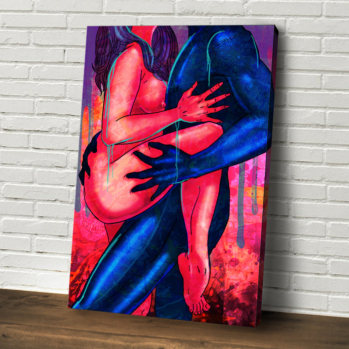 PDA IS ALLOWED BUNDLE canvas wall art detail or room view 3 by Rebhorn