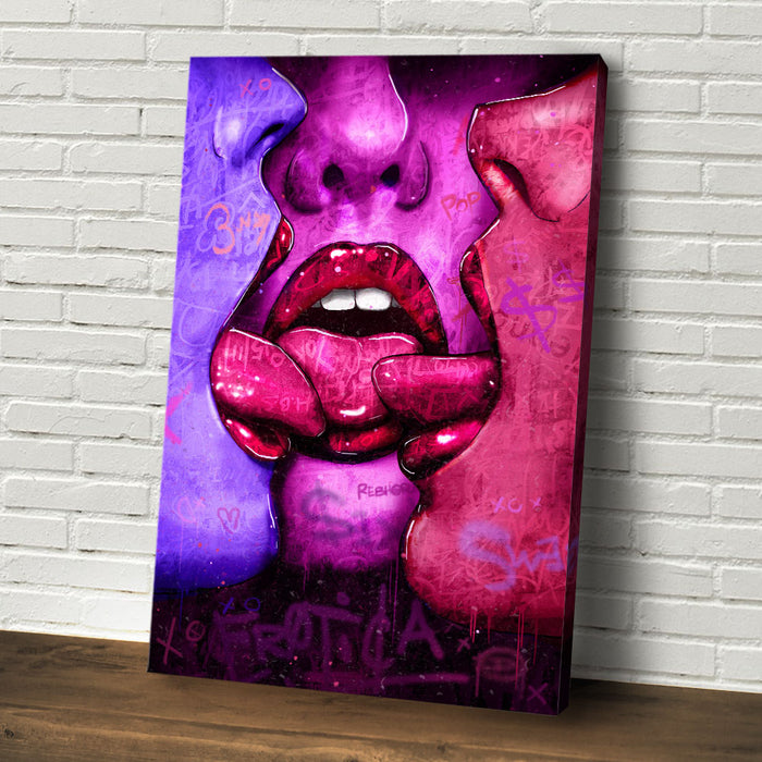 PDA IS ALLOWED BUNDLE canvas wall art detail or room view 4 by Rebhorn
