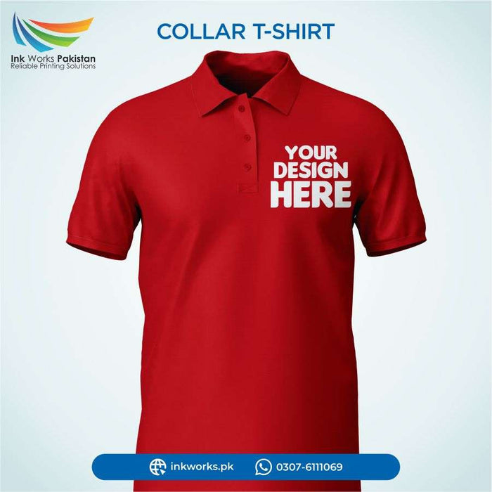 Customized Red Polo T-Shirt