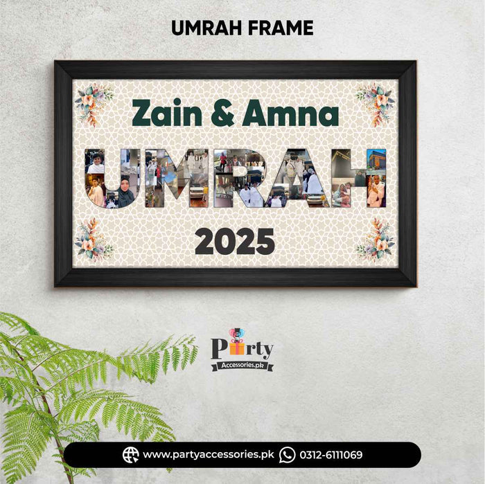 customized umrah wall frame gift souvenir