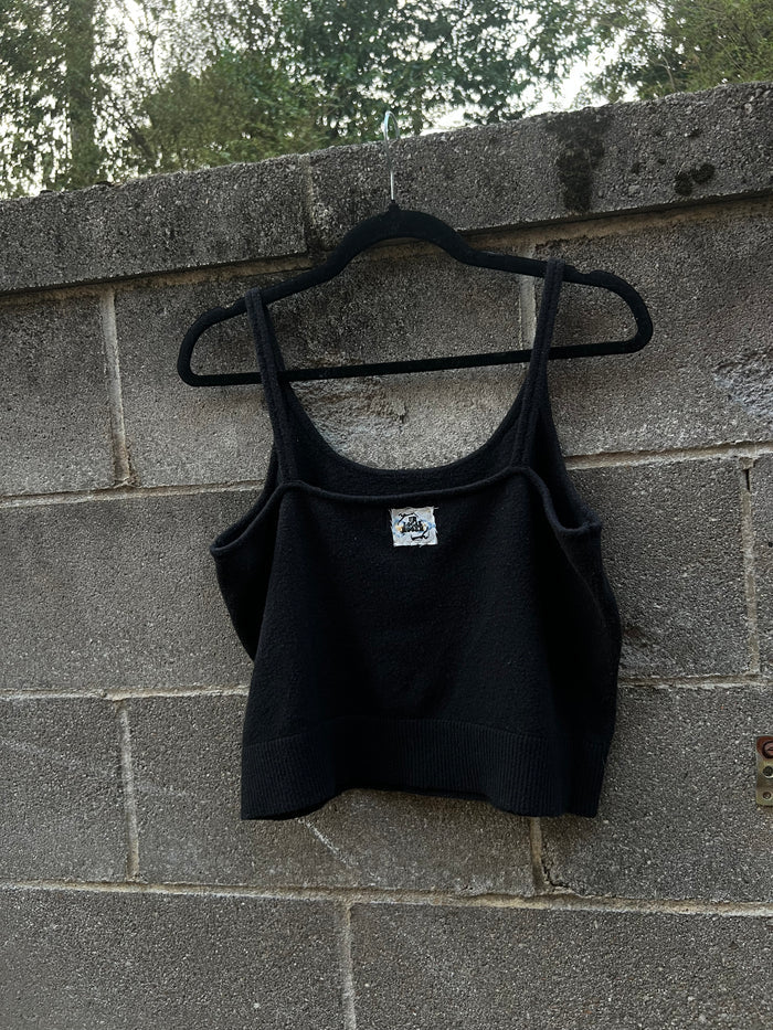 Perverts - Black Knit Tank Top - ON