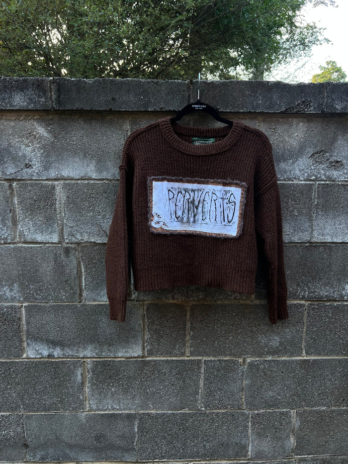 Perverts - Brown Knit Sweater - AE