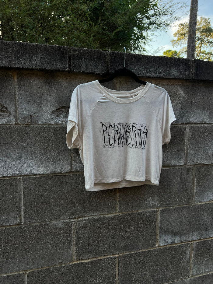 Perverts - Cream Cropped Top - OA