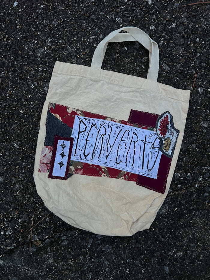 Perverts - Patchwork Canvas Tote Bag