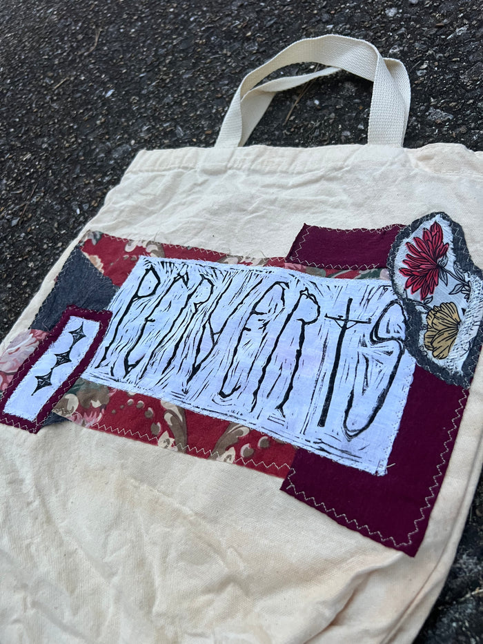 Perverts - Patchwork Canvas Tote Bag