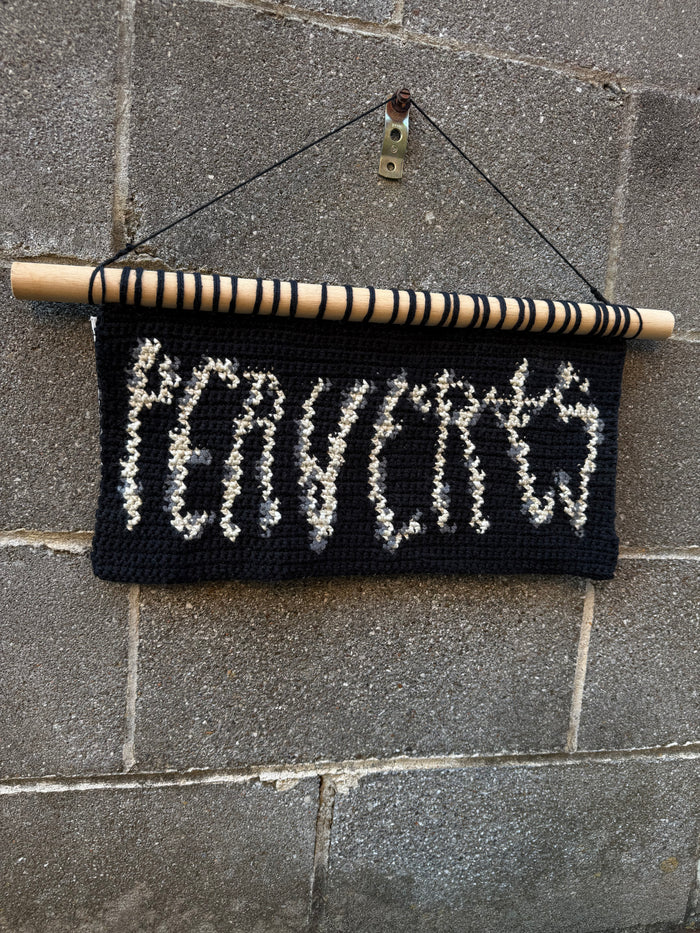 Perverts Logo - Crocheted Tapestry