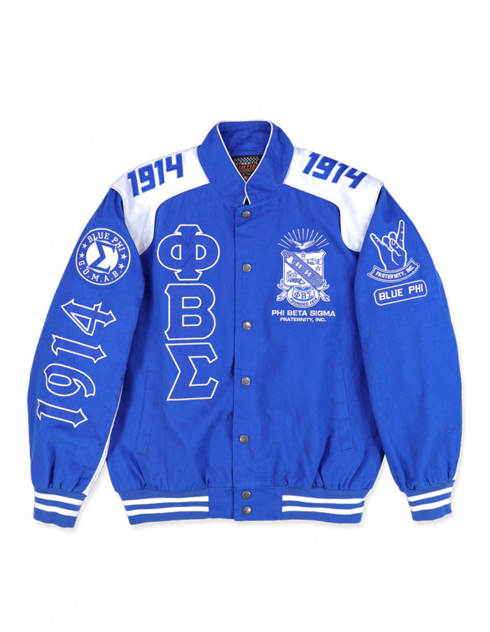 Phi Beta Sigma Racing Twill Jacket