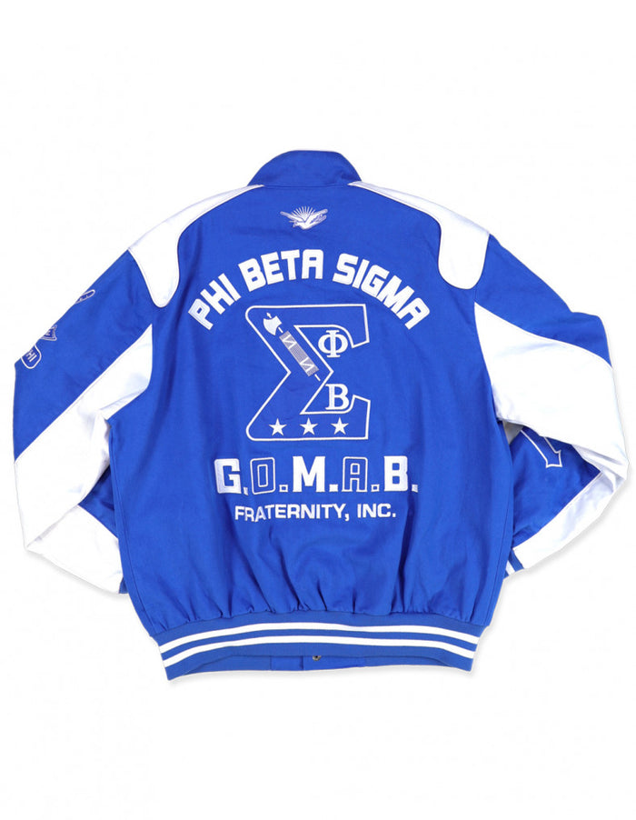 Phi Beta Sigma Racing Twill Jacket