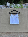 piss off - white tank top