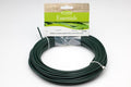 20m coiled green garden hose with spray connector for watering plants and lawns