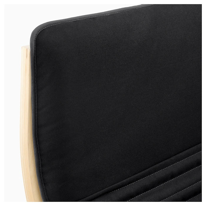 POANG Armchair, Birch veneer & knisa black