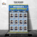 police theme birthday party customized year picture board