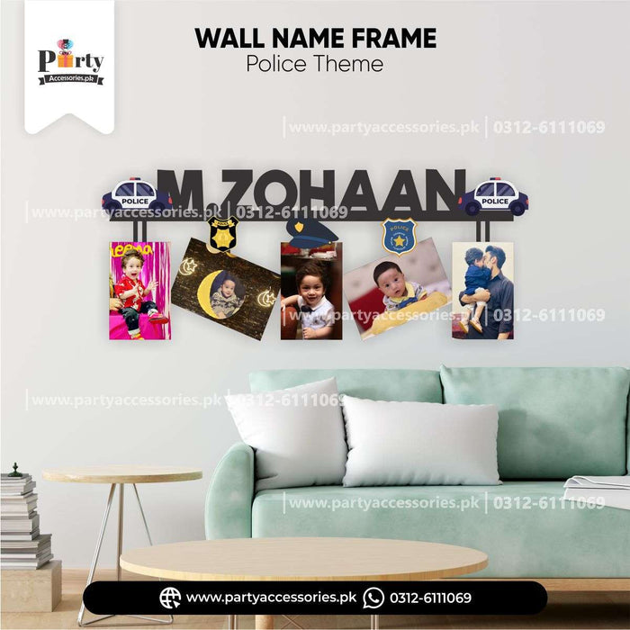 policeman theme customized nam wall frame