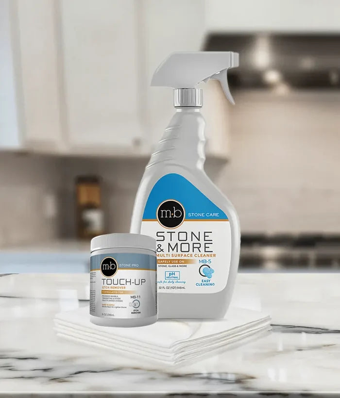 Polished Marble Table Care Bundle - Stone Doctor Australia - Marble Polishing Compound - DIY