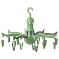 PRESSA Hanging dryer 16 clothes pegs, Green