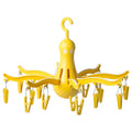 PRESSA Hanging dryer 16 clothes pegs, Yellow