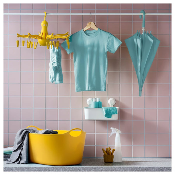 PRESSA Hanging dryer 16 clothes pegs, Yellow
