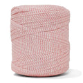 Printed Recycled T-Shirt Fabric Yarn - Pink Checkered