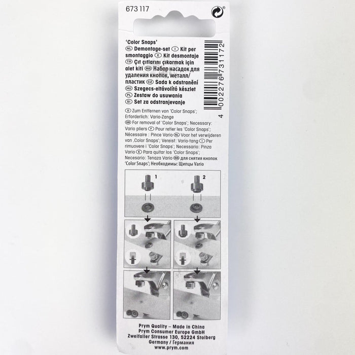 Prym - Colour Snaps Removal Set - Sewing Gem