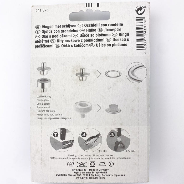 Prym - Eyelets with Washers - Black Brass - 3 sizes - Sewing Gem