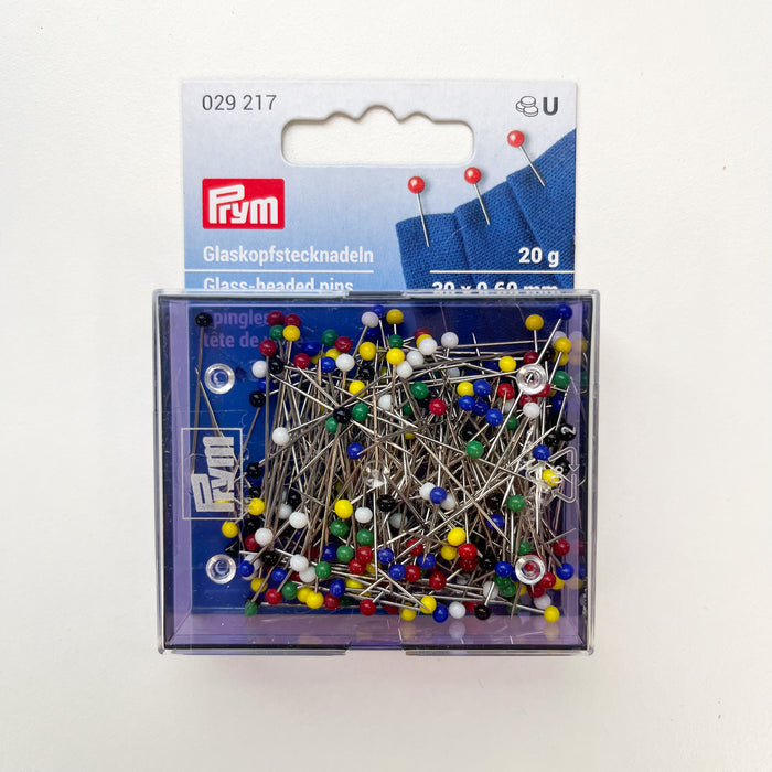Prym - Glass Head Pins - Assorted Colours - Multiple Sizes