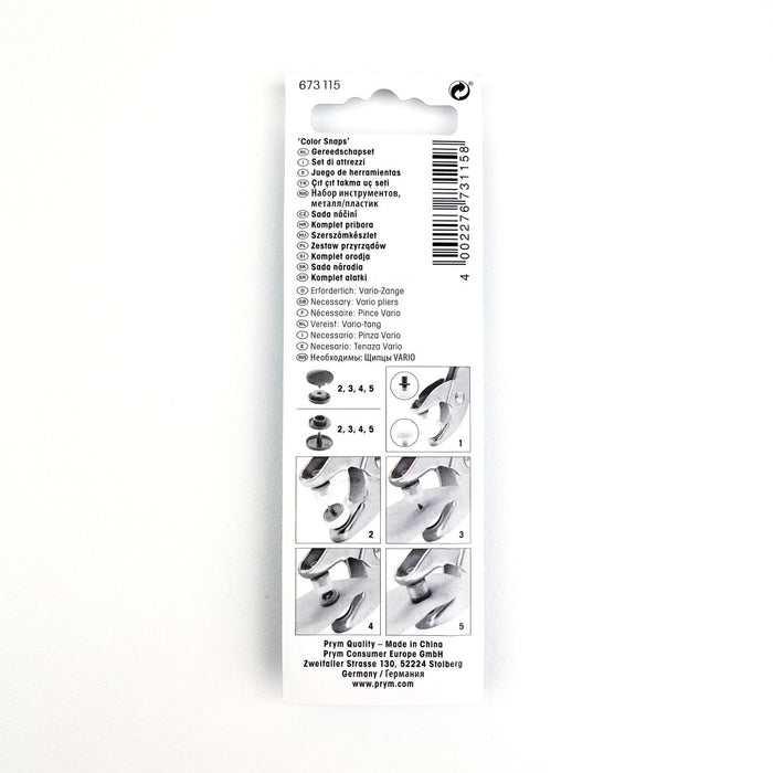 Prym - Non sew ColourSnaps Tools set - Sewing Gem
