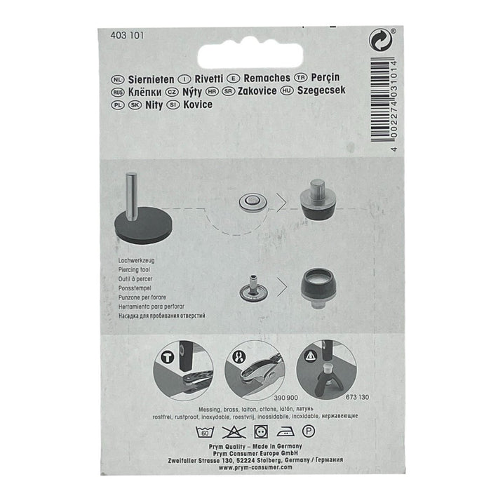 Prym - Rivets - 9mm - Sewing Gem