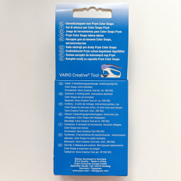 Prym - Tool Set for Colour Snaps 9 & 12.4mm