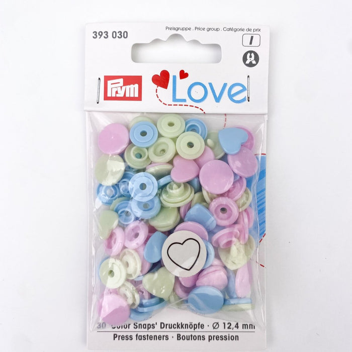 Pastel Hearts (pink/green/blue)