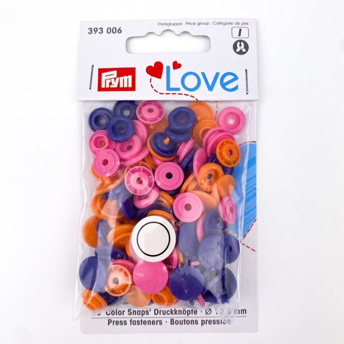 Prym Love - Coloured Snaps Fasteners - Multiple Colours Available - Sewing Gem