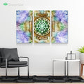 Psycho Yantra 2 by McAshe 3-Piece Canvas Art